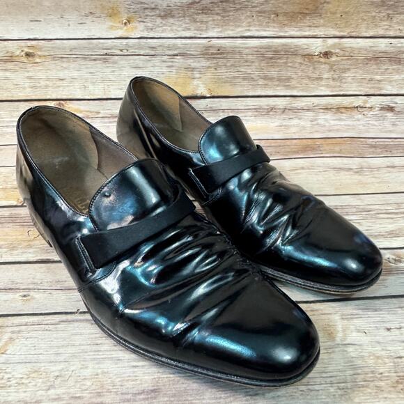 Bally Other - Bally Mens Black Leather Slip On Loafer Dress Shoes 10 N